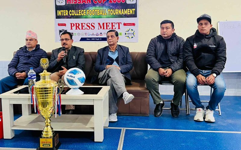 हिसान कप माघ २५ देखि , उद्घाटन खेलमा एपेक्स र अर्किड भिड्ने