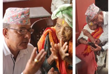 बृद्धाहरुको आसु पुछ्दै देवघाटमा सुजिन्द्र थापा